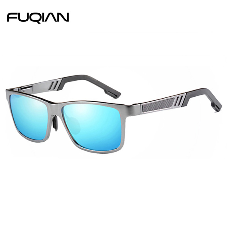 Classic Male Square Aluminum Magnesium Polarized Men Sunglasses