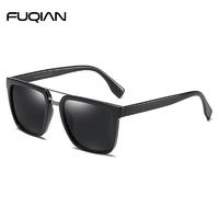 Stylish Square  Designer 
 Double Bridge TR90 Polarized Sunglasses For Men
