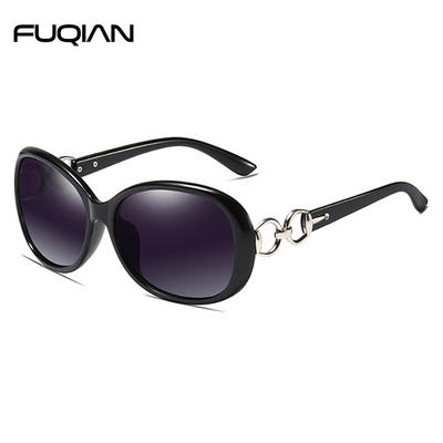 Stylish Classic Oversized Oval Frame Polarized Women  Ladies Sunglasses